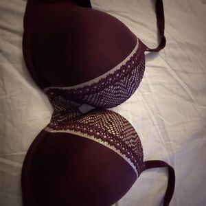 Victoria's Secret Lace Bra in Rich Burgundy
